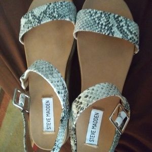 Steve Madden Snakeskin Sandals